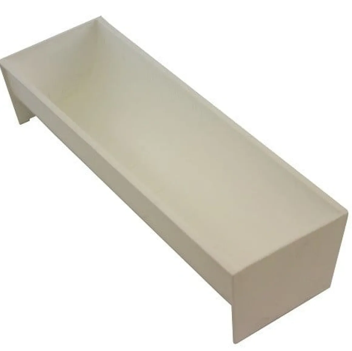 Gootvorm Wit Halfrond 28x8,5x6,5 cm