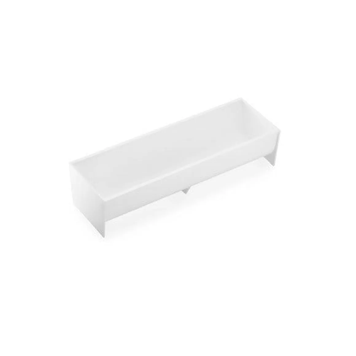Gootvorm Wit Halfrond 28x8,5x6,5 cm
