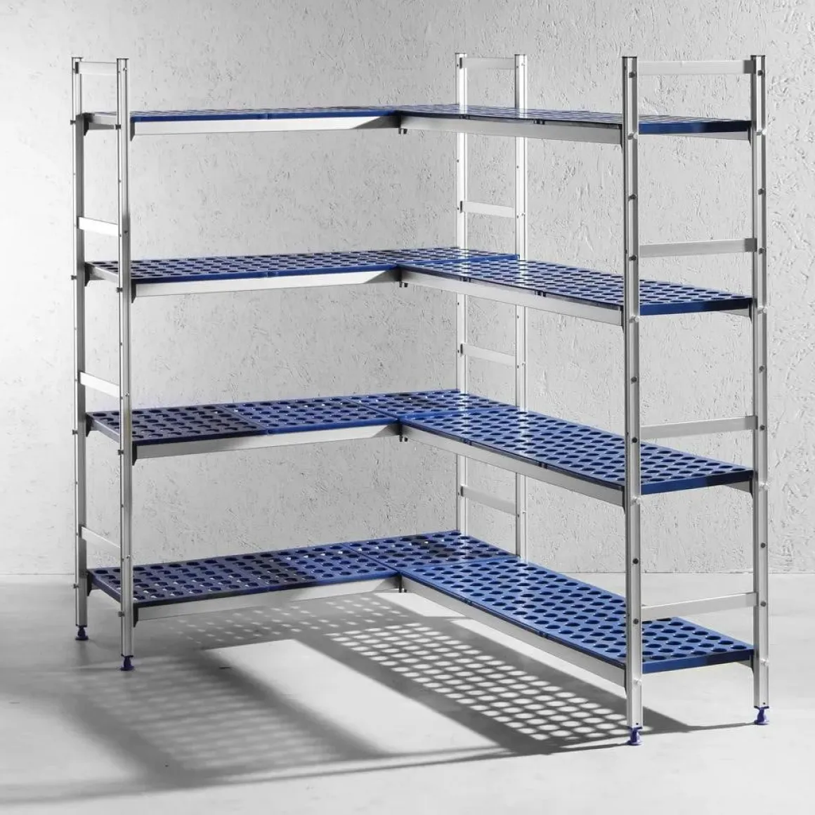 Hendi Aluminium opbergrek 1280x405x(h)1685mm
