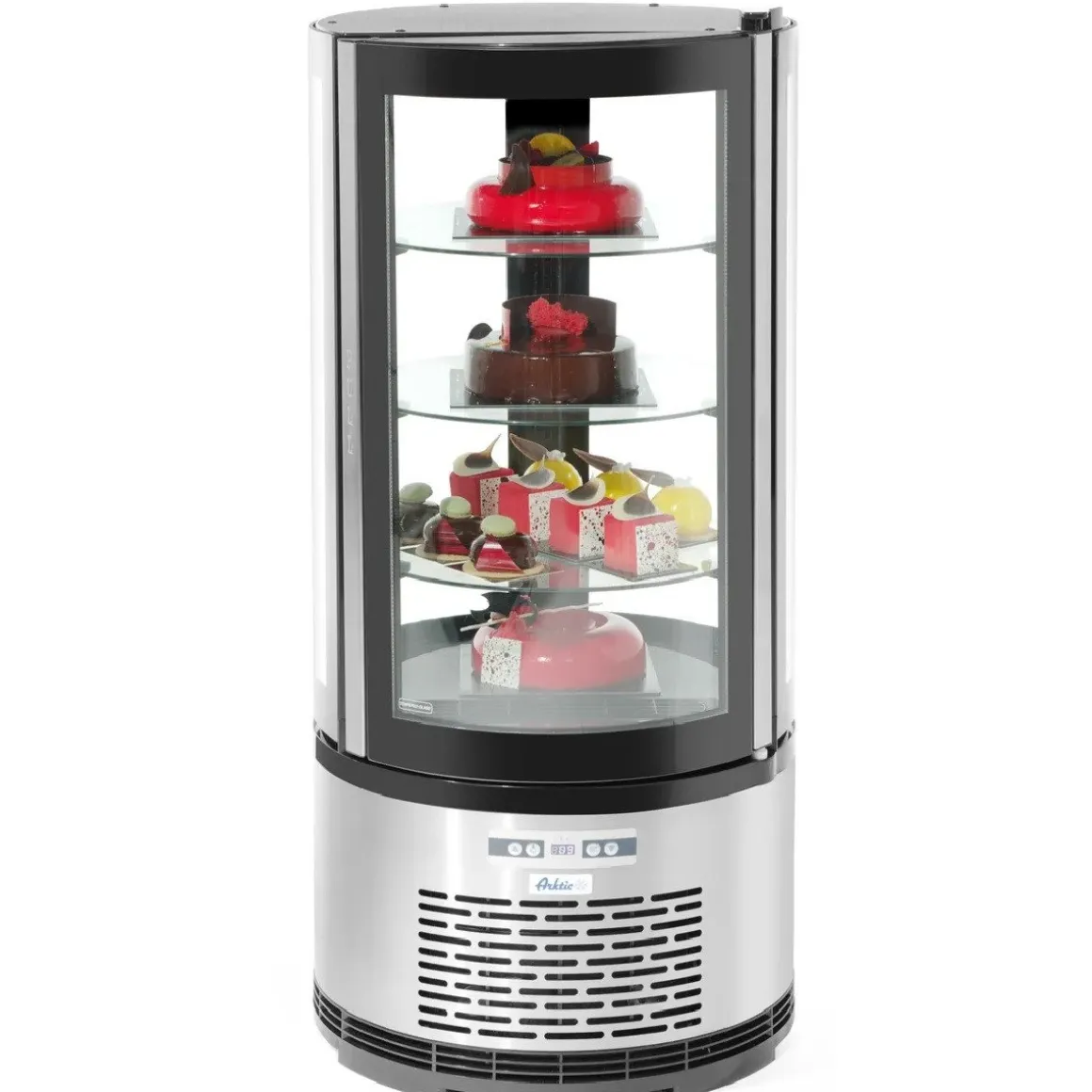 Hendi Arktic Gebaksvitrine Rond 100 Liter