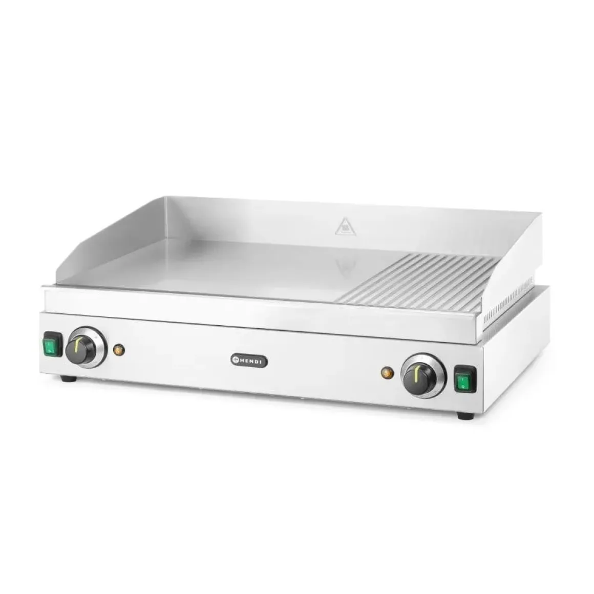 Hendi Bakplaat 1/3 geribbeld 2/3 glad 1/3 geribd 230V/3500W