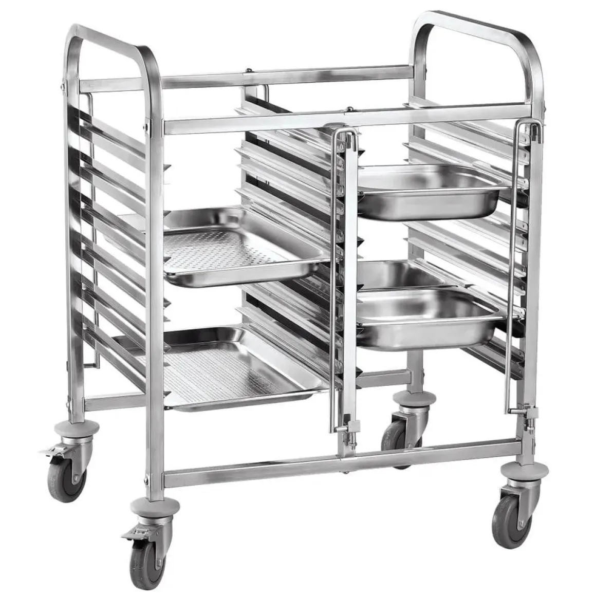 Hendi Dubbele regaalwagen - 12 x GN 1/1 810x610x(H)960mm