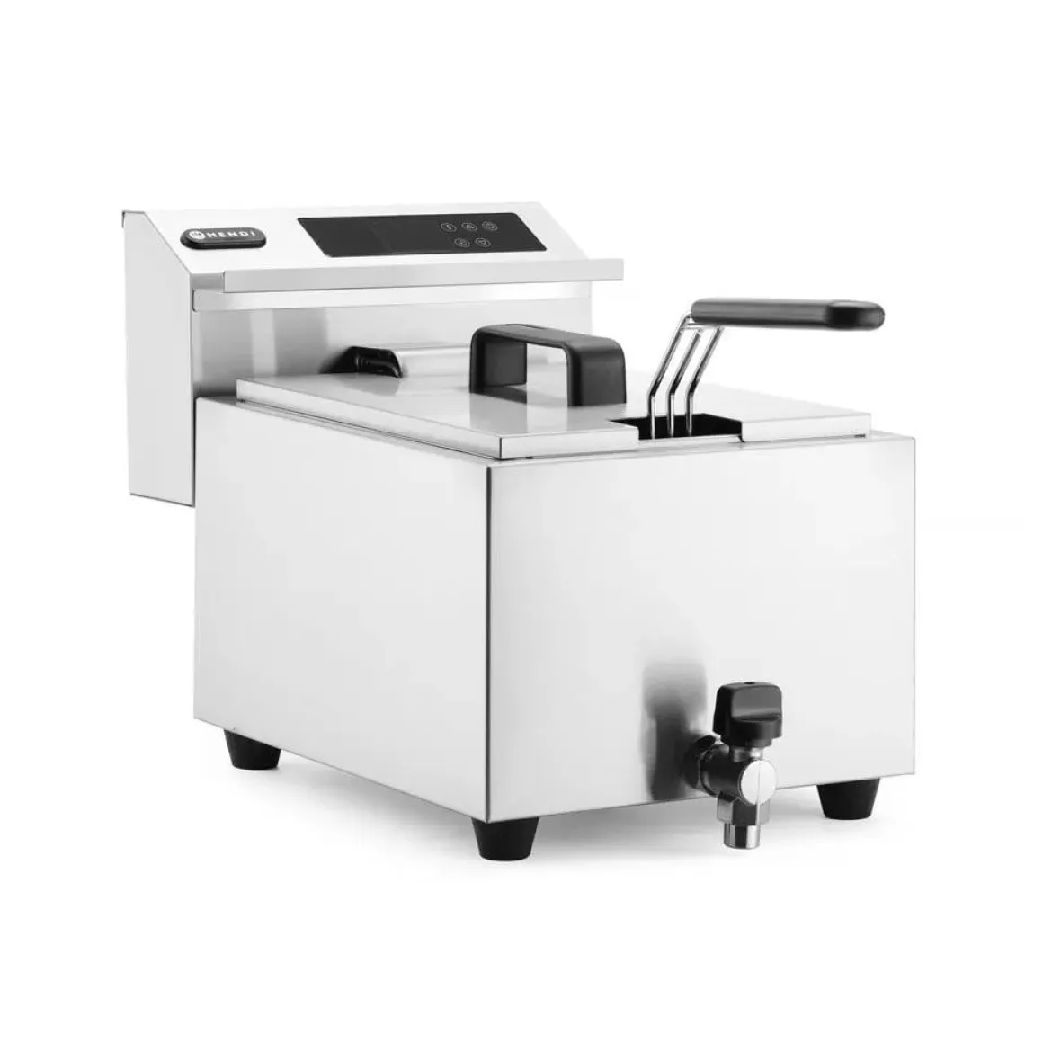 Hendi Friteuse met aftapkraan digitaal - 8L