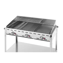 Hendi Green Fire 3 branders incl. bakplaat + 2 GN1/1 rooster