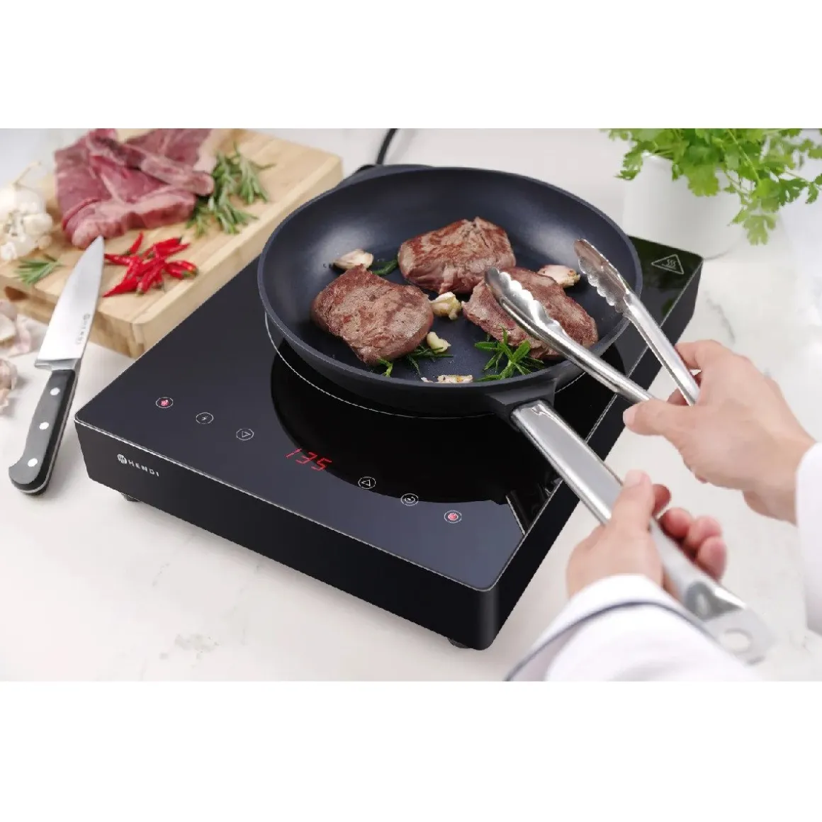 Hendi Inductiekookplaat 3500W Kitchen Line