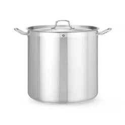 Hendi Kookpan hoog 9L met deksel ⌀240x(H)200
