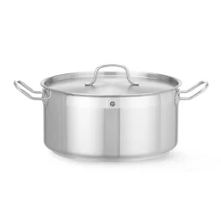 Hendi Kookpan laag 12L met deksel ⌀320x(H)150