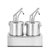 Hendi Sauspomp roestvast staal set 2 stuks 2x 4,5L