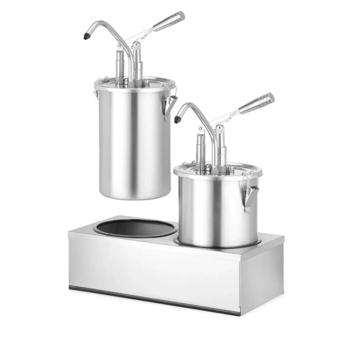 Hendi Sauspomp roestvast staal set 2 stuks 2x 4,5L