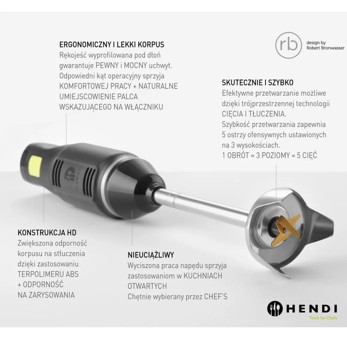 Hendi Staafmixer 250W