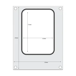Hendi Traysealer matrix container 187x137 mm