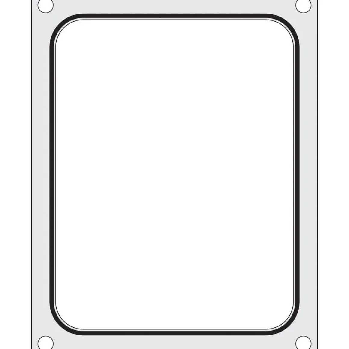 Hendi Traysealer matrix container 227x178 mm