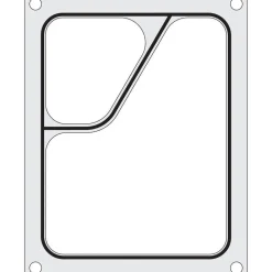 Hendi Traysealer matrix Tweedelige colt container 227x178 mm
