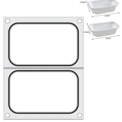 Hendi Traysealer matrix 2x container 178x113 mm