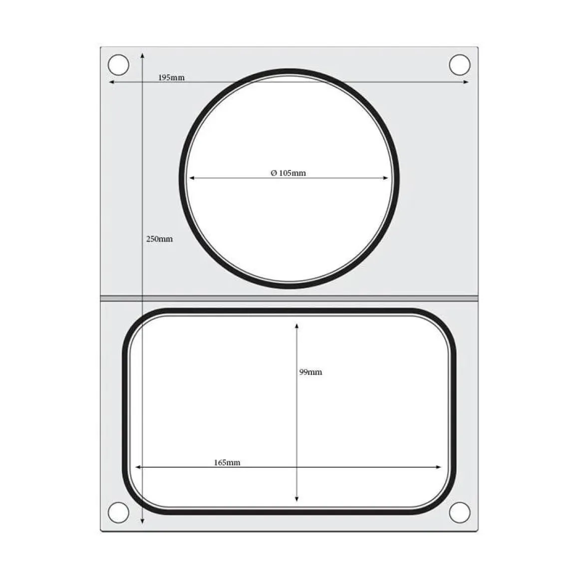 Hendi Traysealer matrix 1x ø115 mm)