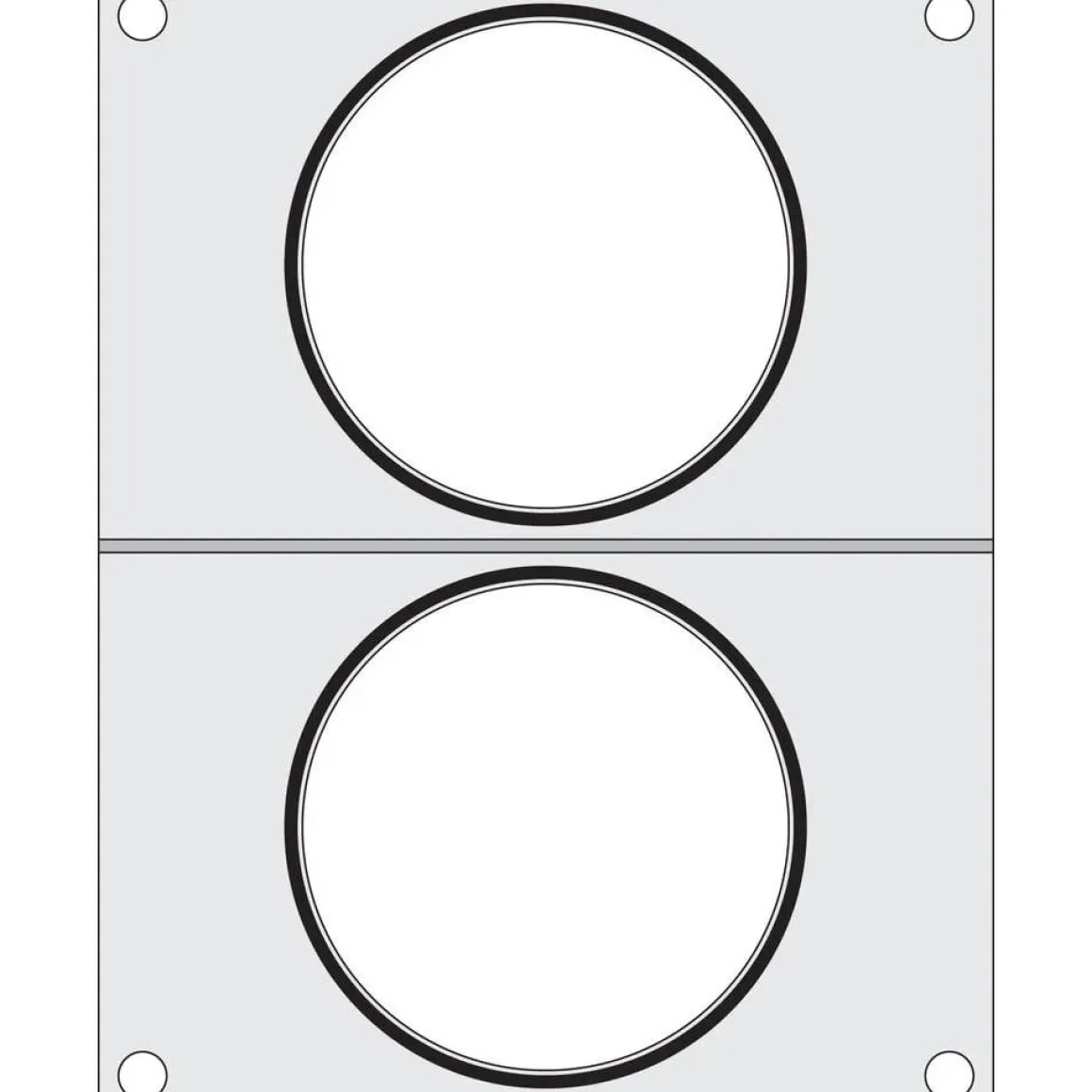 Hendi Traysealer matrix 2x soepcontainer ø115 mm
