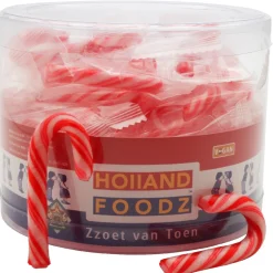 Holland Foodz Mini Zuurstok Rood-Wit 30st.