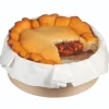 HoM Bakring Hout met Bakpapier Ø10,5x4cm 200st.