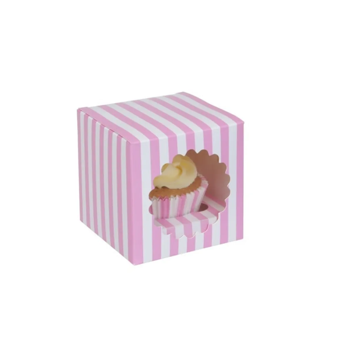 HoM Cupcake Doosje 1 Circus (incl. tray met venster) 3st.