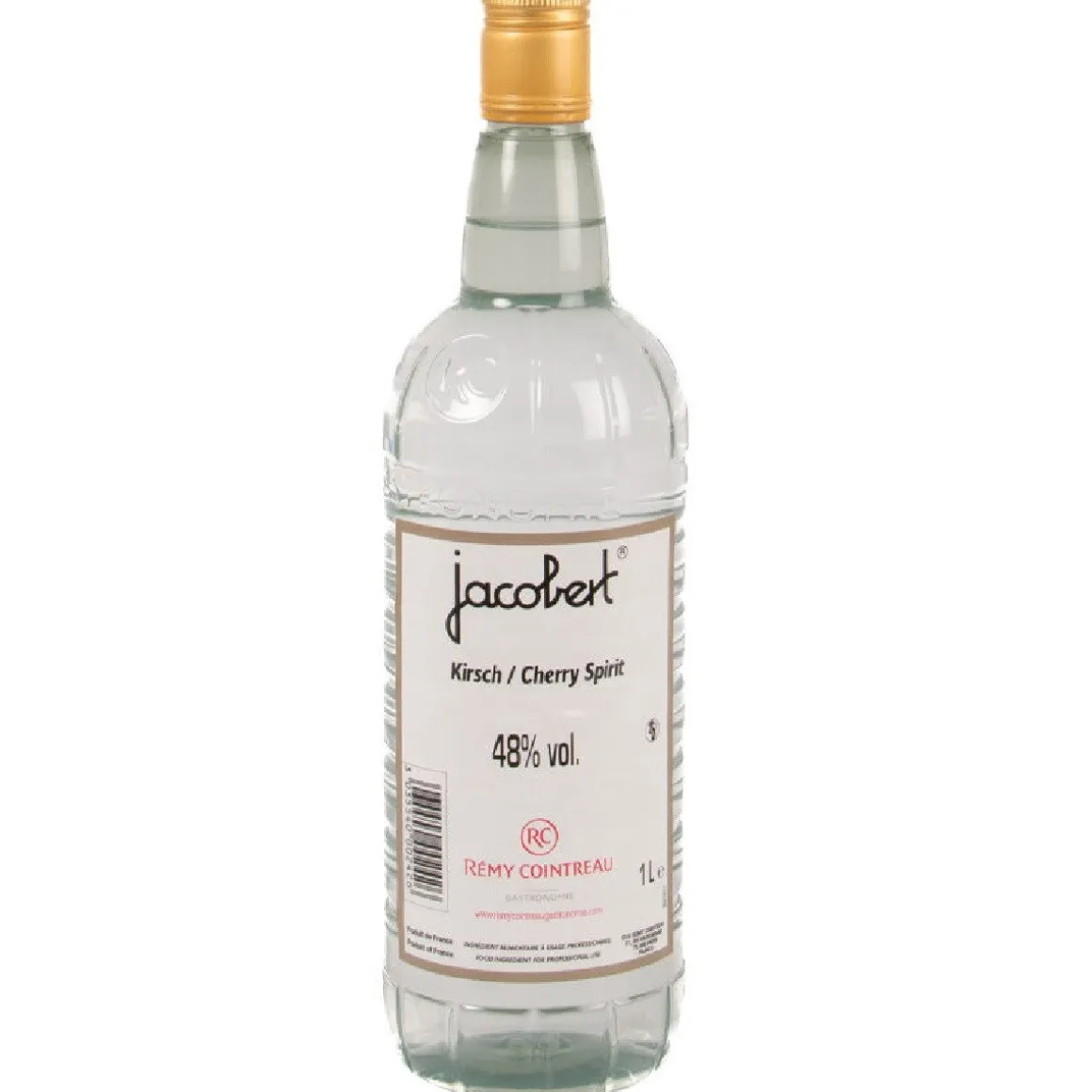 Jacobert Kirsch 48% 1liter (speciaal voor patisserie)