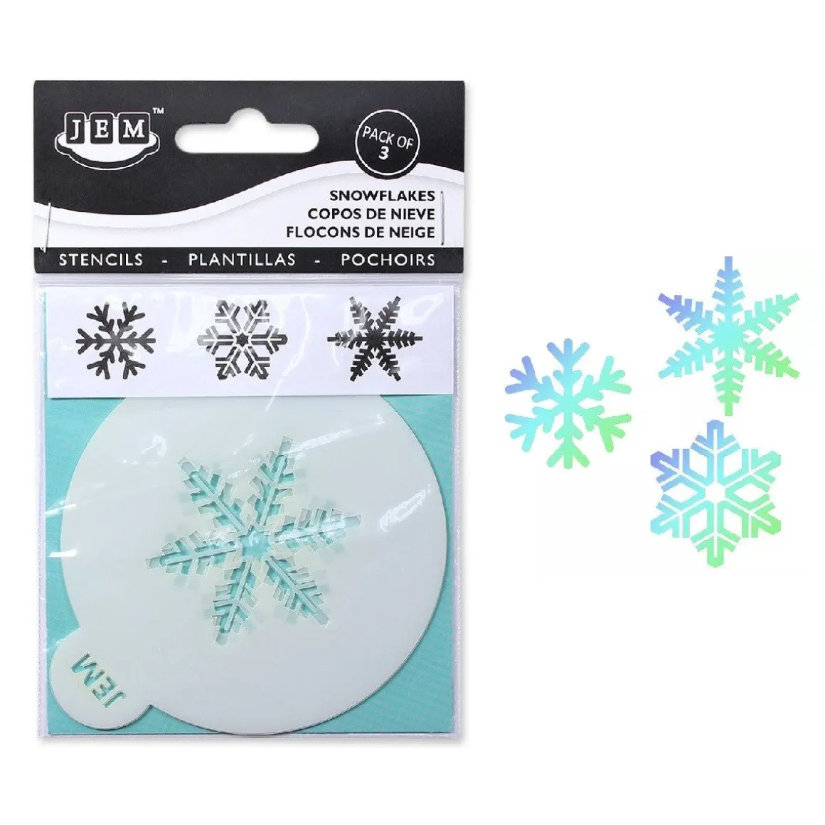 JEM Sjabloon Sneeuwvlokken Set/3