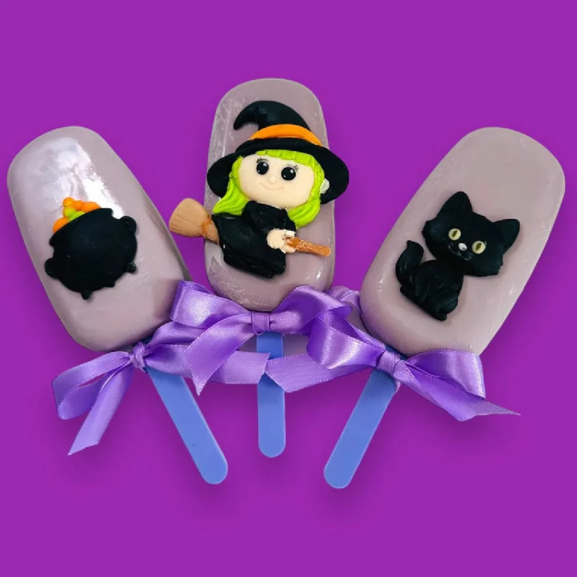 Katy Sue Mold Halloween Heks, Kat en Ketel