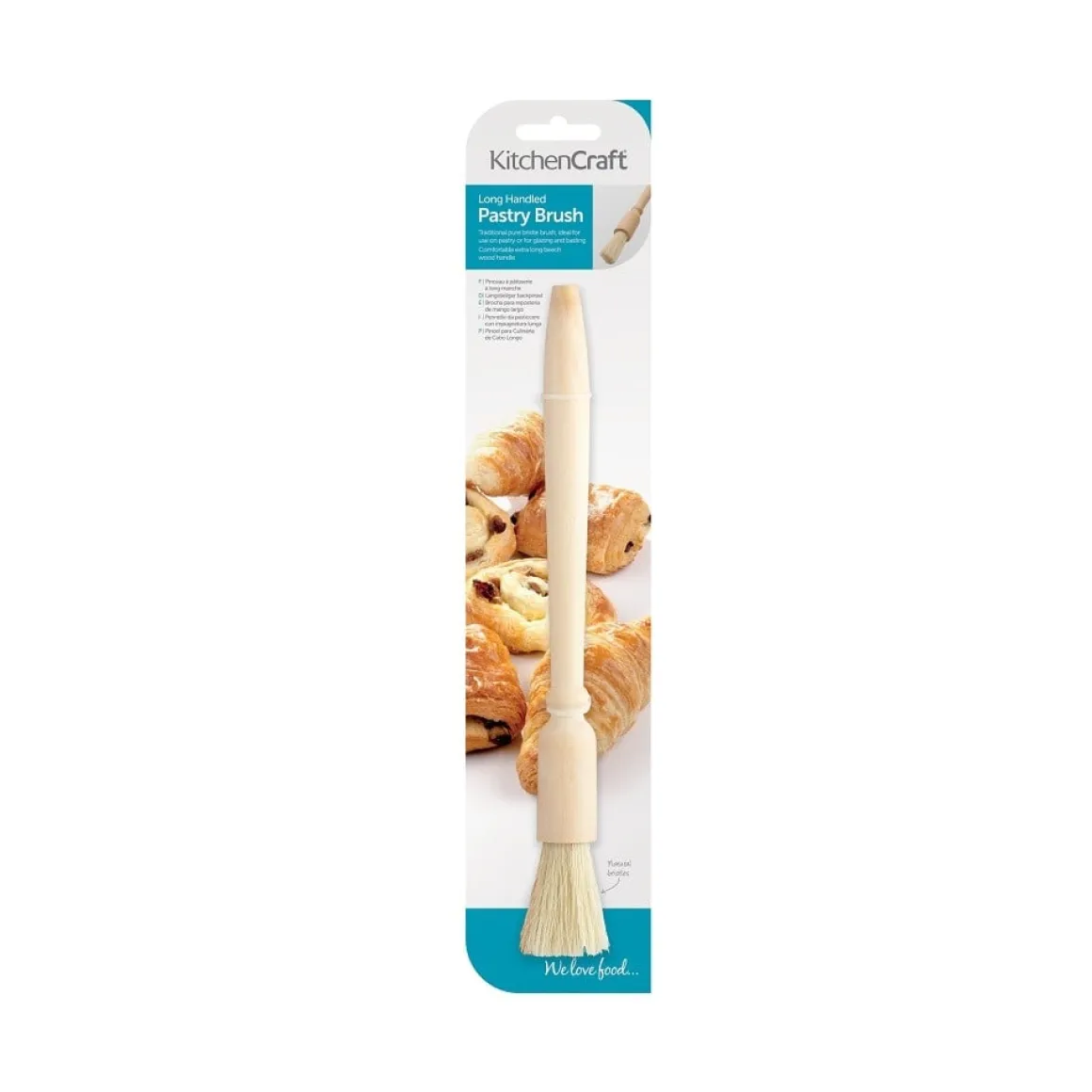 Kitchen Craft Houten Kwast 2cm (25cm)