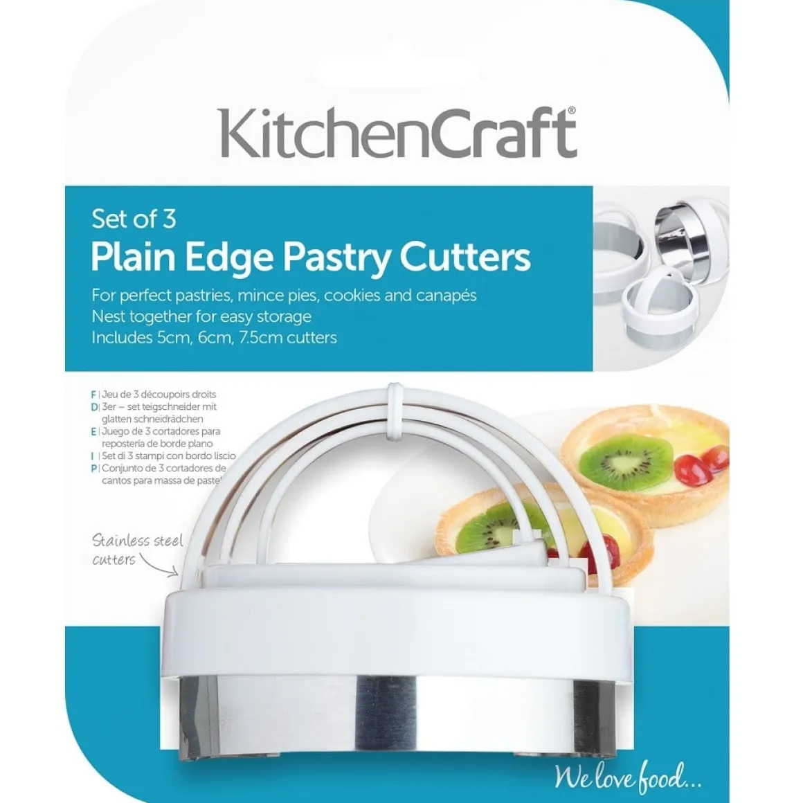 Kitchen Craft Uitsteker Rond Set/3 RVS