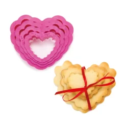 Koekjes Uitsteker Hart Gekarteld Set/4