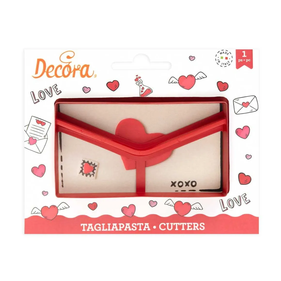 Koekjes Uitsteker Mail 11,2x6x2,2(h)cm