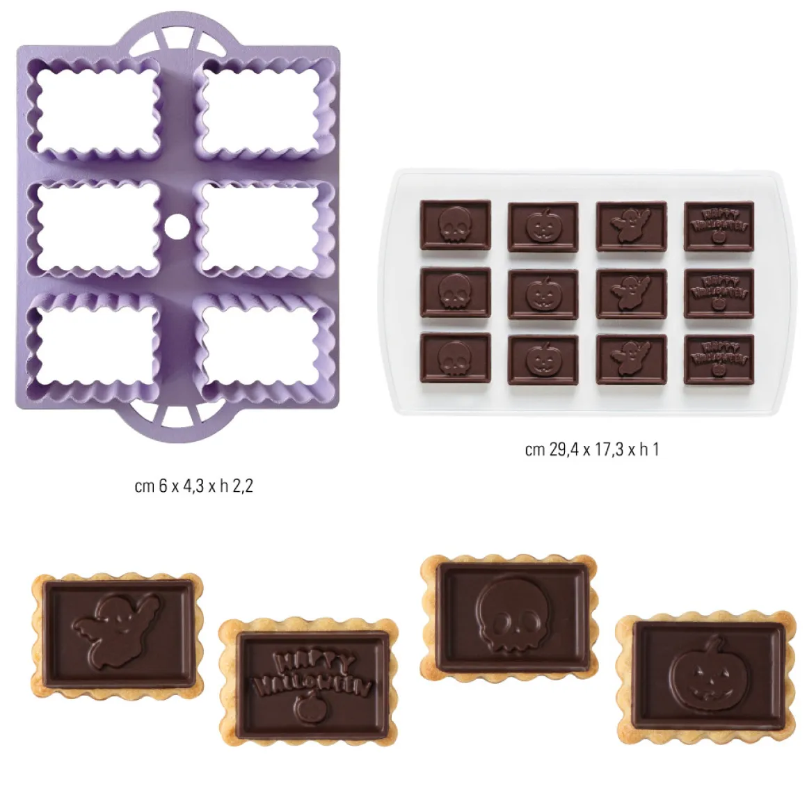 Koekjes Uitsteker & Mold Halloween Set 2-delig