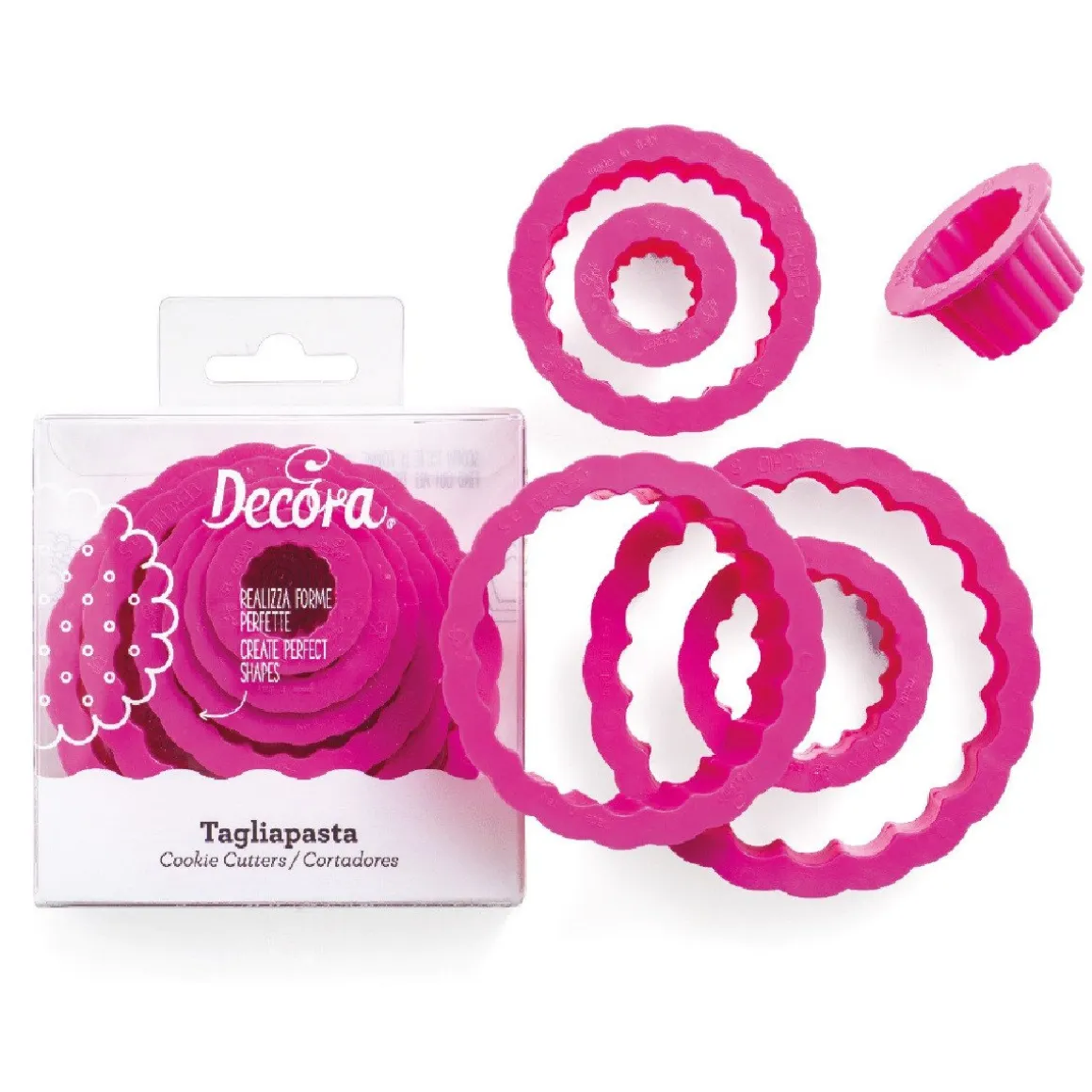 Koekjes Uitsteker Rond Gekarteld Set/6