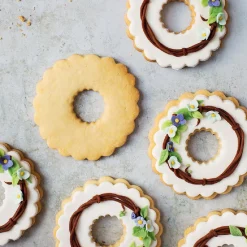 Koekjes Uitsteker Rond Gekarteld Set/6
