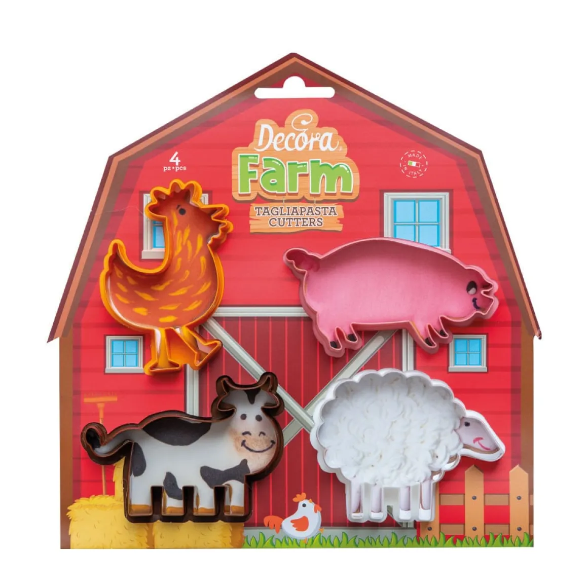 Koekjes Uitstekers Boerderijdieren Set/4**