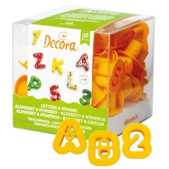 Koekjes Uitstekers Cijfers en Alfabet Set/36