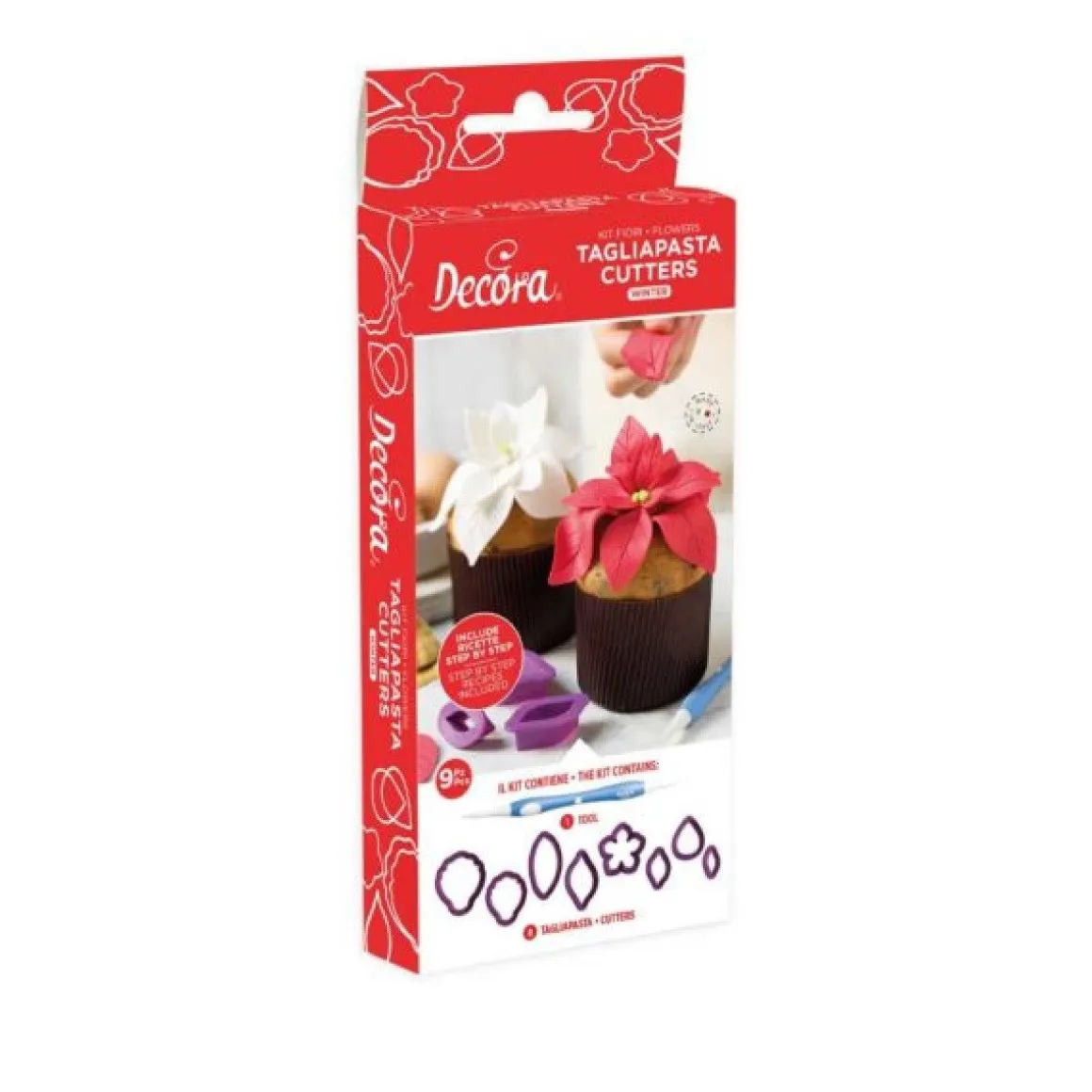 Koekjes Uitstekers Decoreerset Winter 9st.**