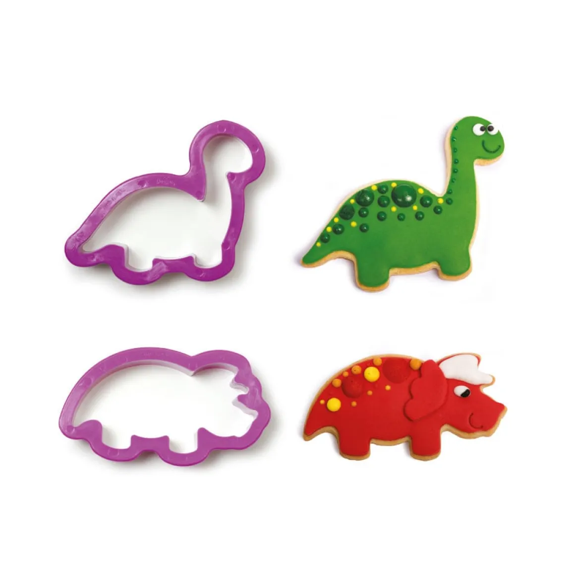 Koekjes Uitsteker Set Dino's 2-delig