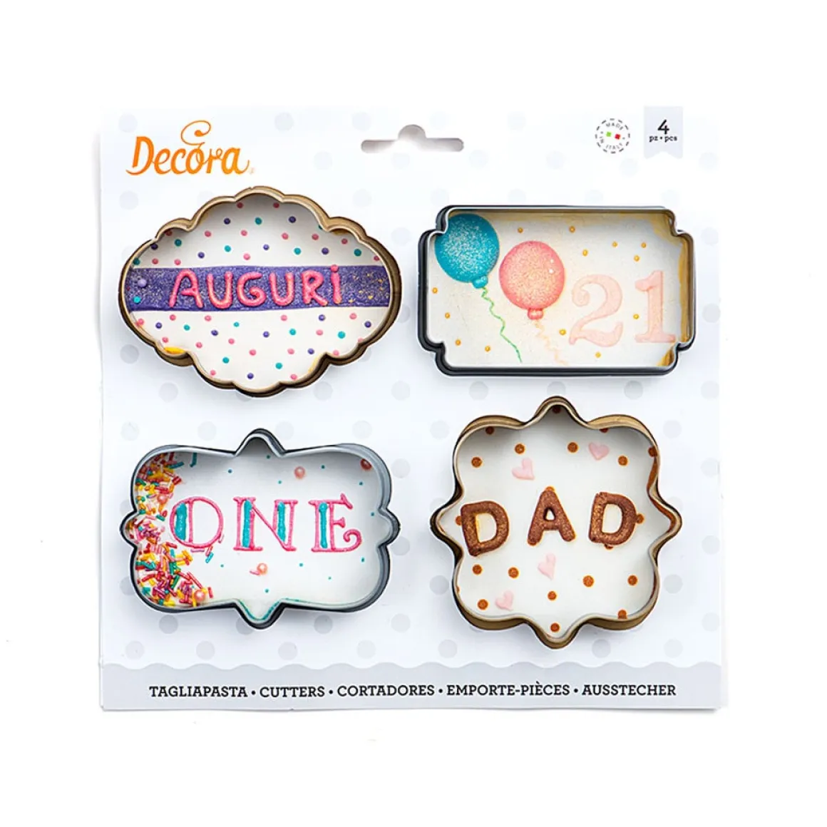 Koekjes Uitsteker Set Frames 4-delig