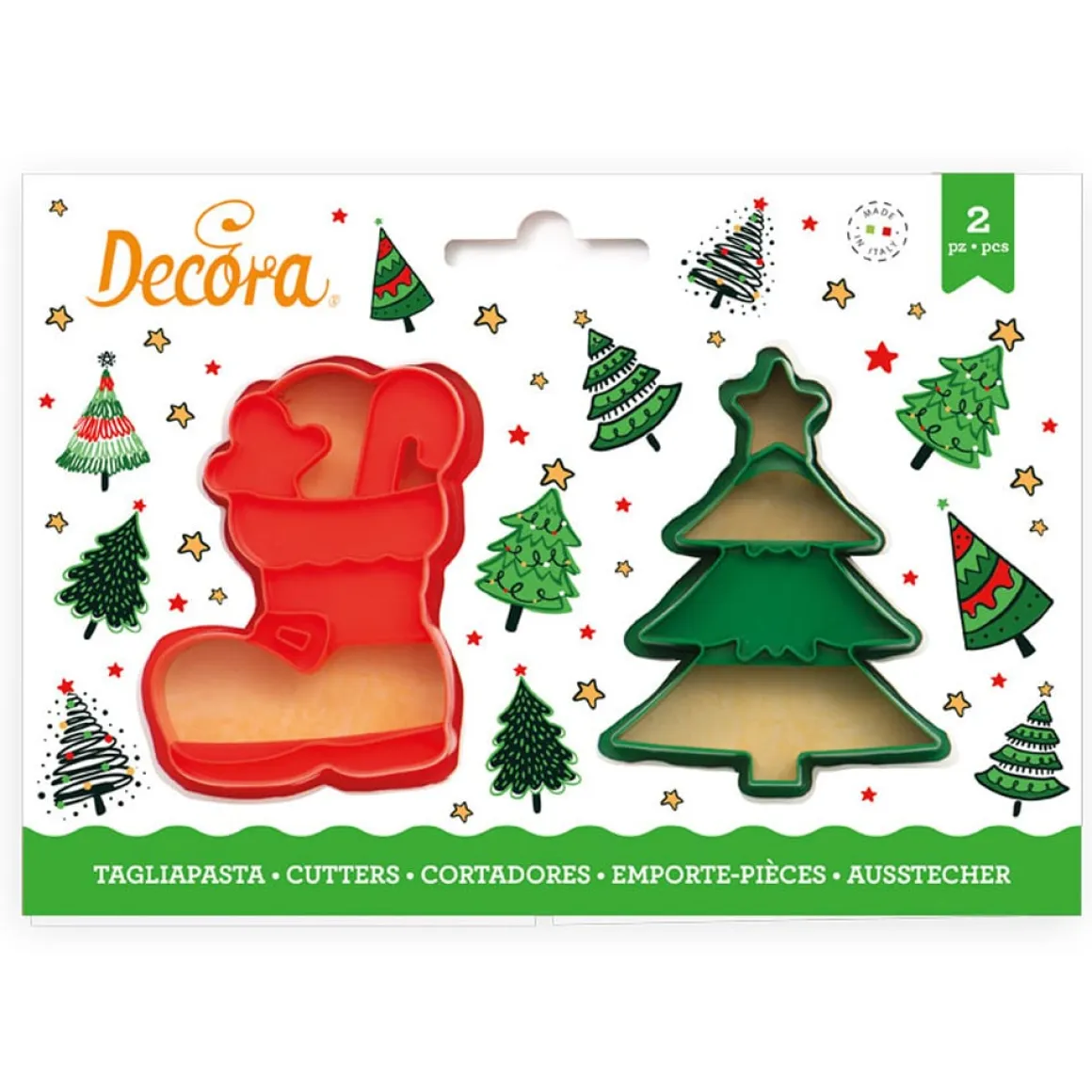 Koekjes Uitstekerset Kerstboom & Laars