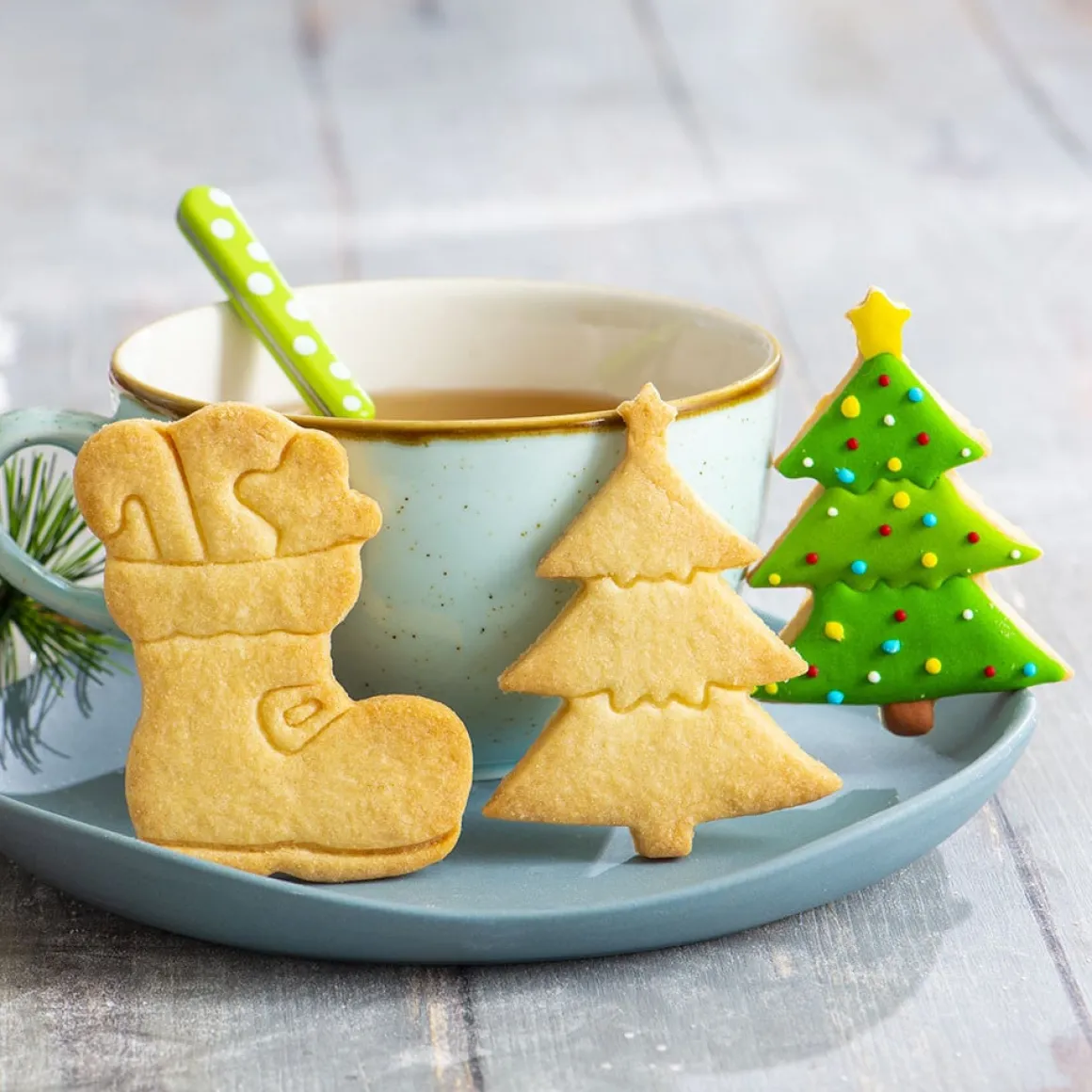 Koekjes Uitstekerset Kerstboom & Laars