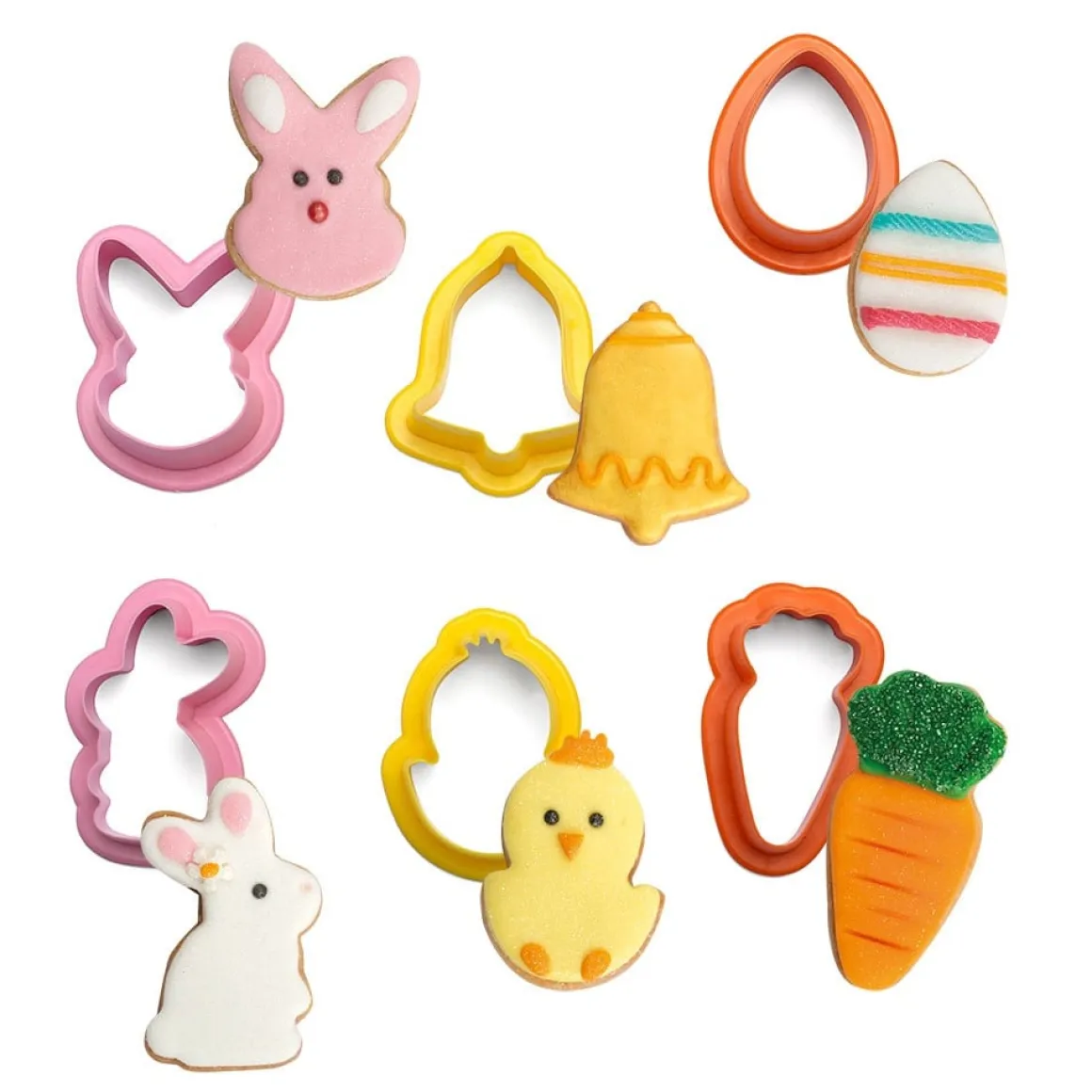 Koekjes Uitstekerset Pasen Mini Figuren Set/6
