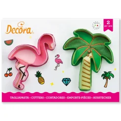 Koekjes Uitstekers Flamingo en Palmboom