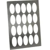 Logo-galettes sjabloon RVS Ovaal Middel