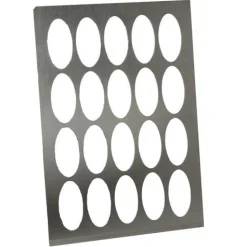 Logo-galettes sjabloon RVS Ovaal Middel