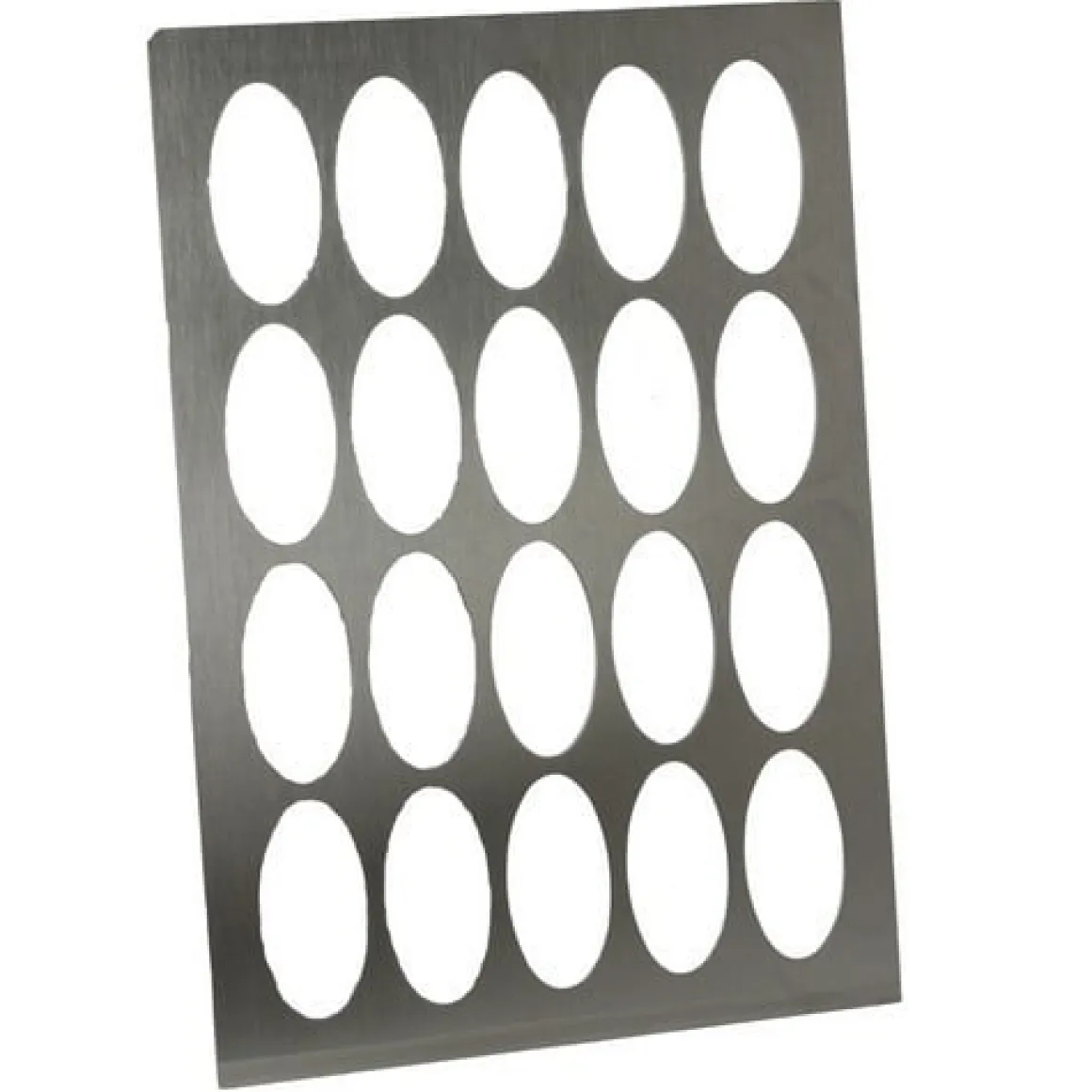 Logo-galettes sjabloon RVS Ovaal Middel