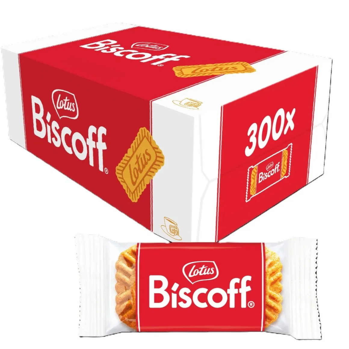 Lotus Biscoff Speculoos Koekjes 300st (per stuk verpakt)