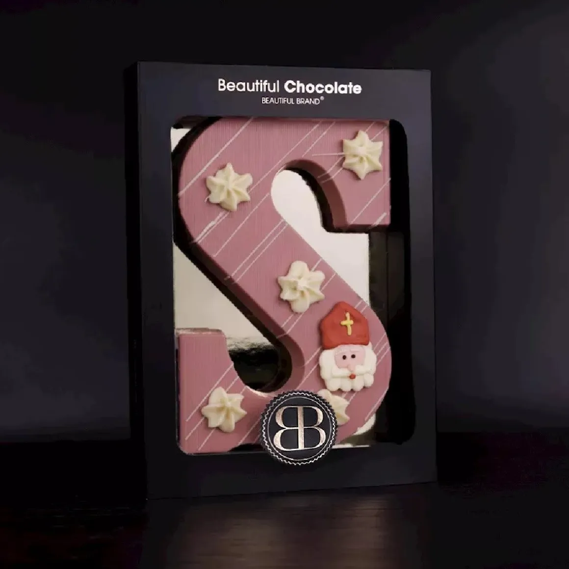 Luxe Chocoladeletter Ruby -Letter S- 220g