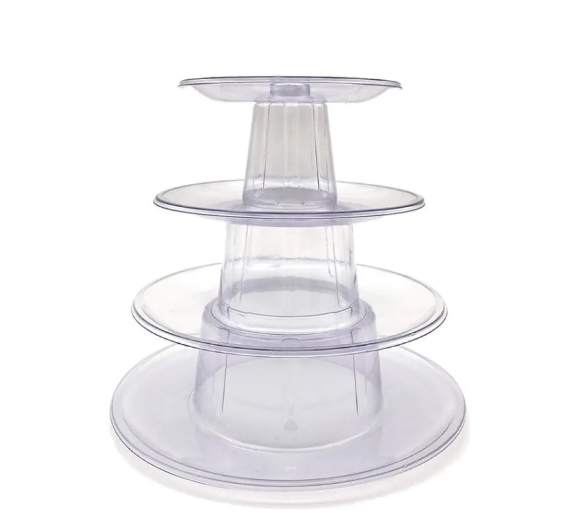 Macaron standaard plastic 4 delig