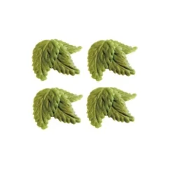 Marsepein Blaadjes Groen Groot 45mm (60 st.)