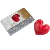Martellato Chocolade Holvorm Diamant Hart (6x) 70x66x20mm